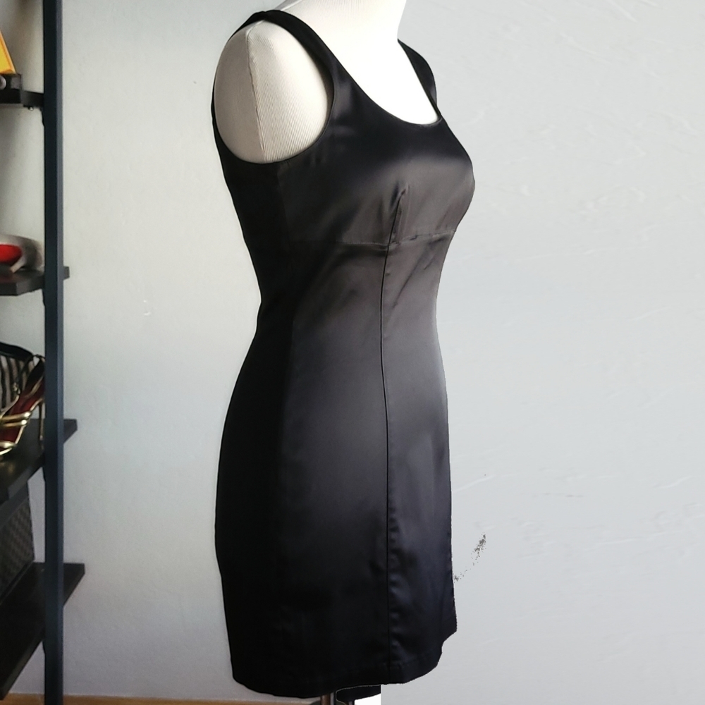 Moschino Vintage Cocktail Mini Dress Black Sleeveless